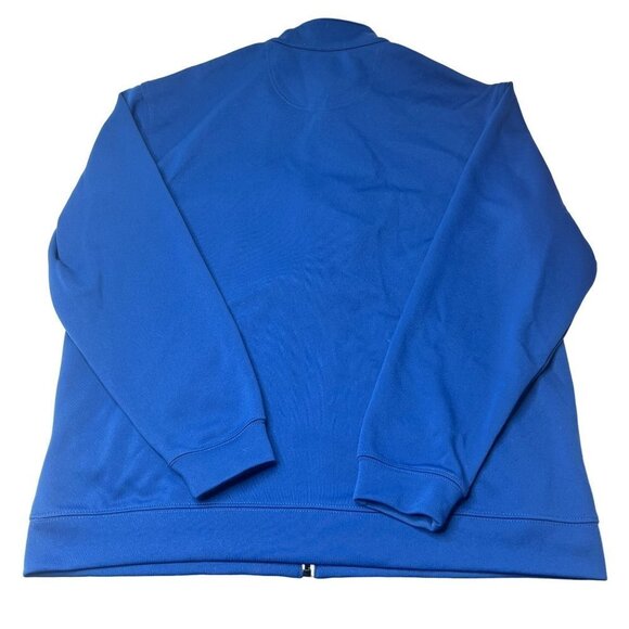 Pebble Beach Performance Sweatshirt Jacket Adults‎ Mens Blue Zip Up Ribbed Cuffs - Picture 6 of 6